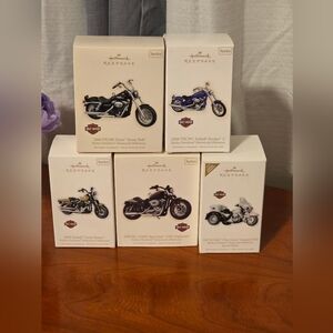 Hallmark Keepsake Motorcycle Ornament Set